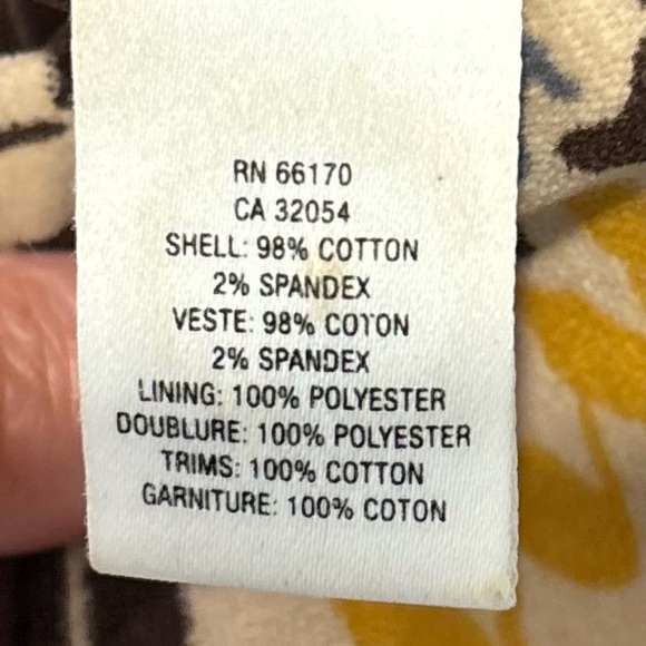 Maeve Anthropologie Yellow Houndstooth Front Pocket Skirt Sz 8 Preppy Rn#66170 - Picture 8 of 9